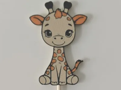 Cute Giraffe Cake Topper