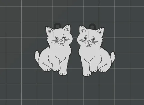 Kitten Earrings view 2
