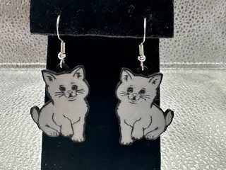 Kitten Earrings