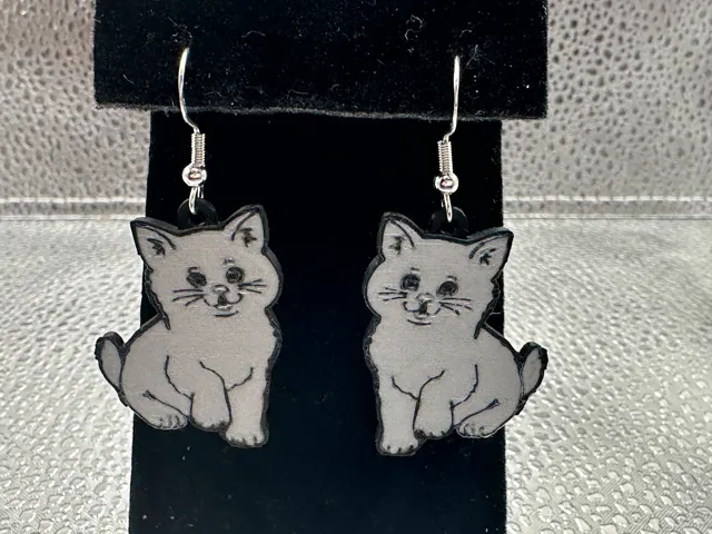Kitten Earrings