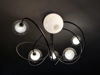 Star Wars Death Star globe for chandelier