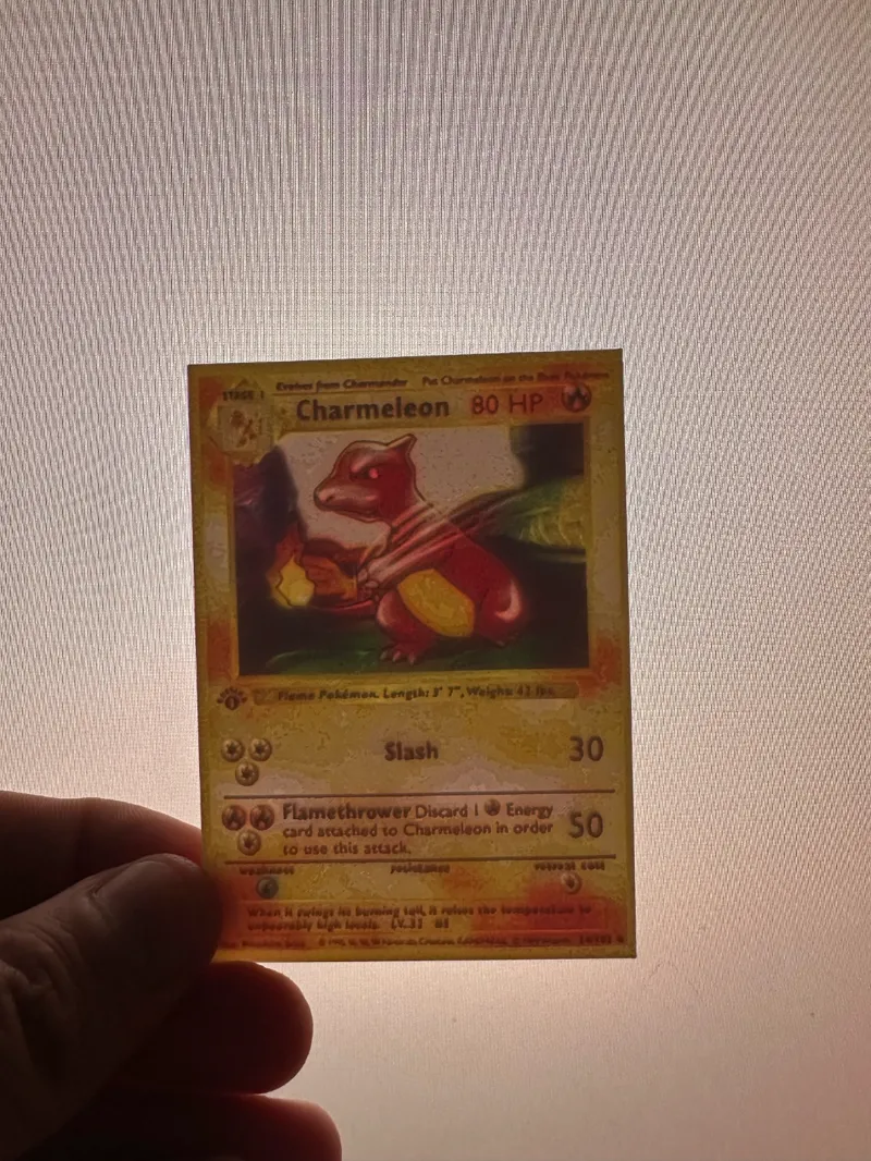 Charmeleon Pokemon card lithophane
