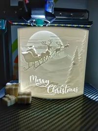 Carte de vœux lithophanie « Joyeux Noël » — photo 1