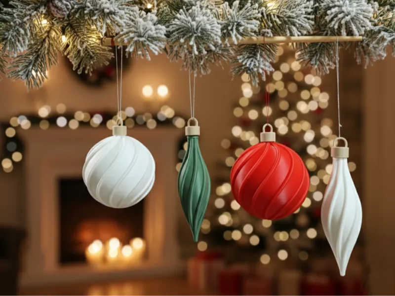 Swirl Christmas Ornament