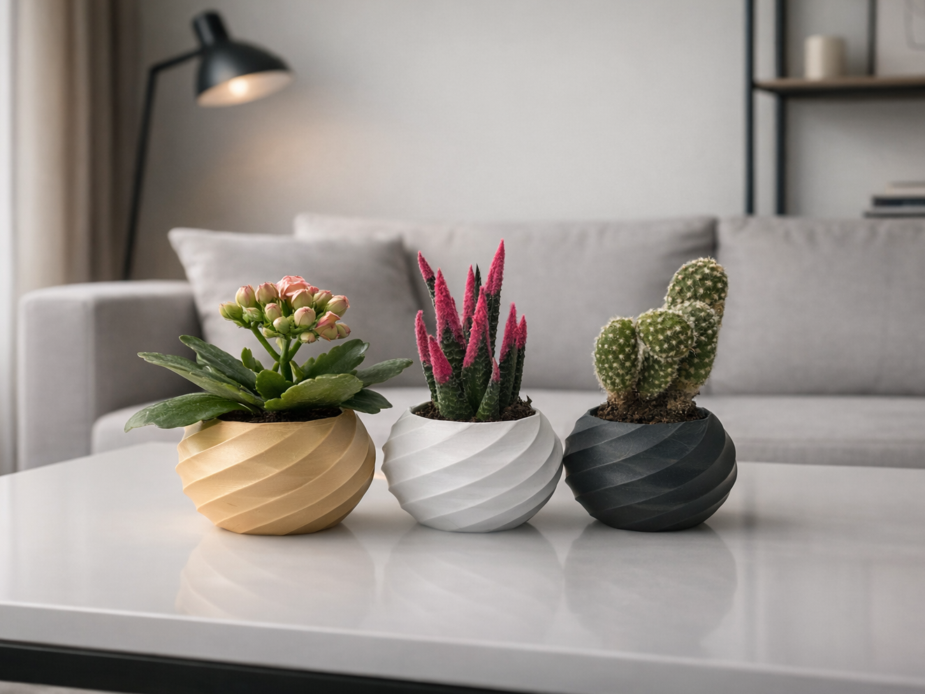 Sukulent ve Kaktüsler İçin Modern Saksı