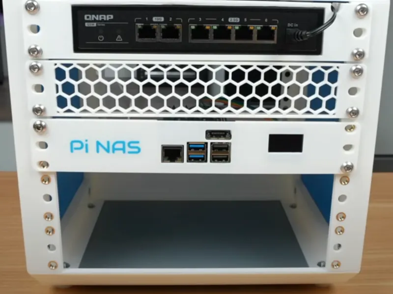 1U Pi NAS Rack For 10" Rack