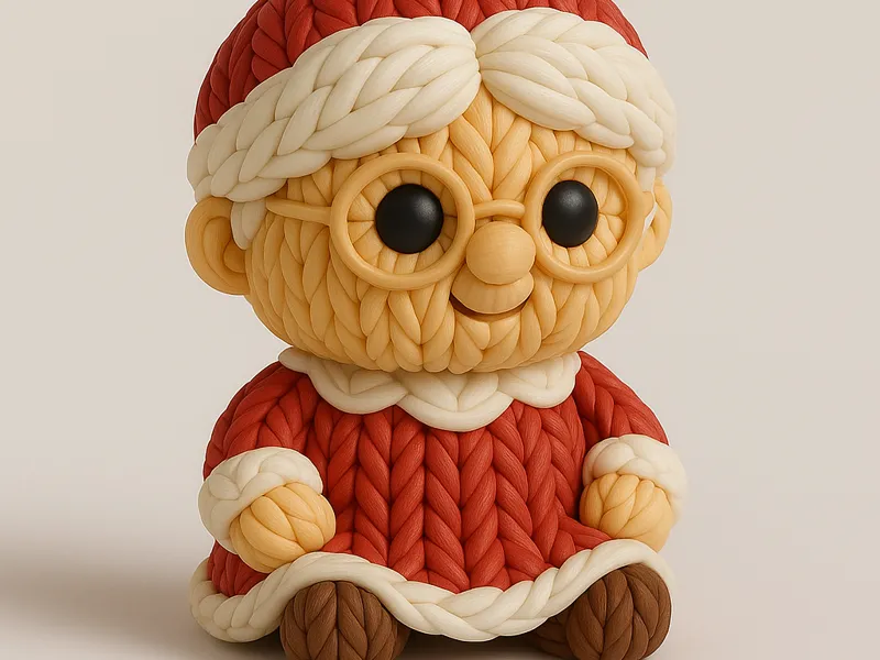 Knitted Mrs Claus – Cute Christmas Granny