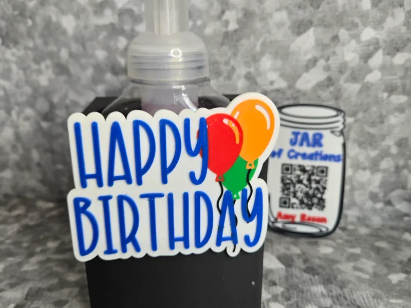 Happy Birthday Interchangeable Soap Front