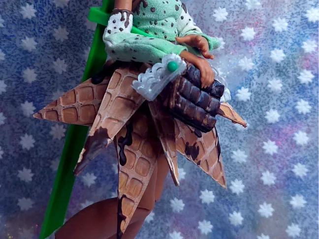 Waffle pieces for Monster High Skirt