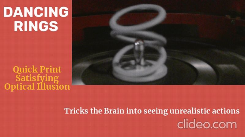 Dancing Rings, an optical illusion