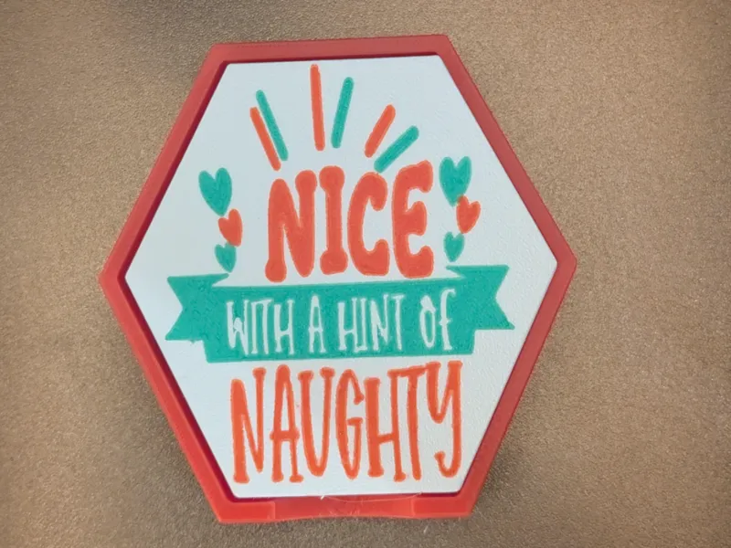 Christmas Coaster and coaster holder