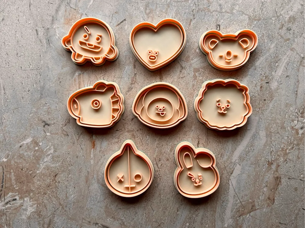 cortador de biscoitos bts bt21 - Modelo gratuito para impressão 3D ...