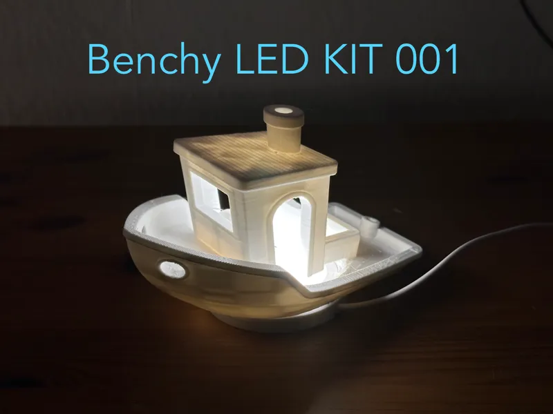 3D Benchy LED Lampe Kit 001