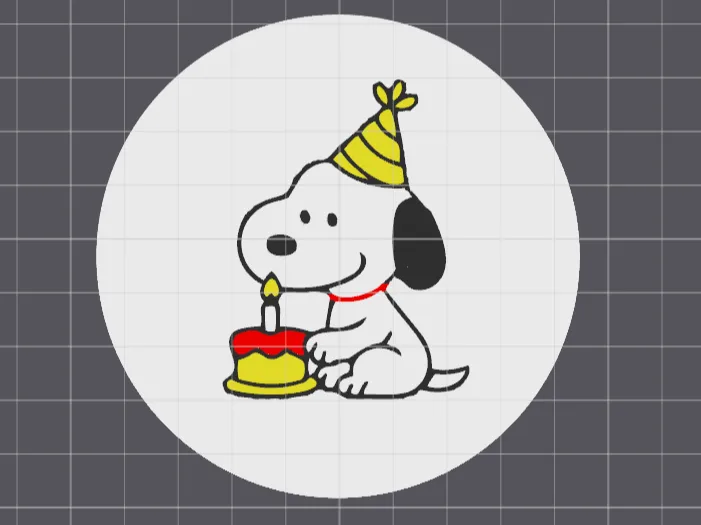 Birthday Snoopy Untersetzer