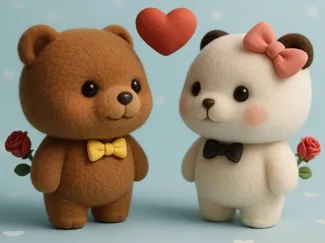 Urso com laço