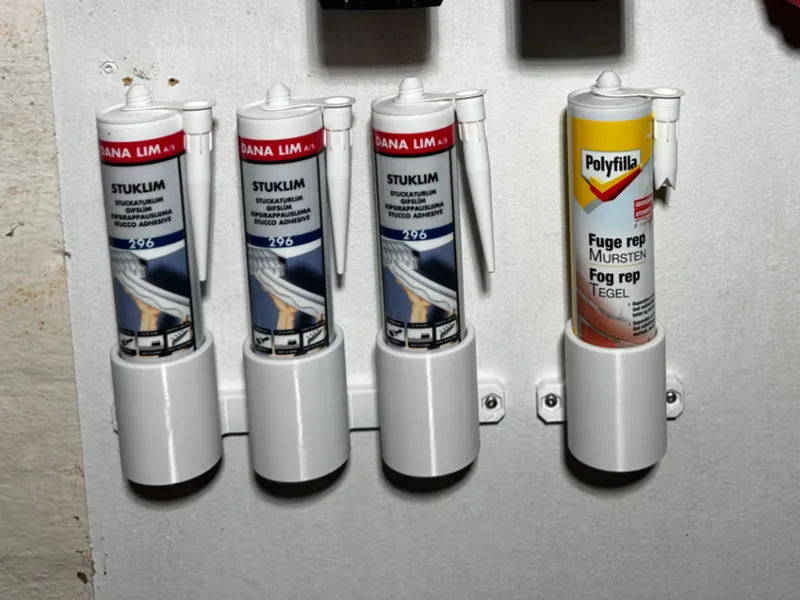Wall Mounted Caulk / Sealant Holder (3 x Versions)