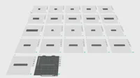 All Holder on different plates 0.2mm, 6 walls, 25% infill