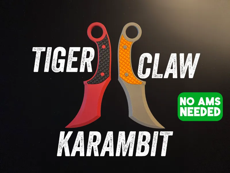 Tiger claw karambit knife - Fidget Toy
