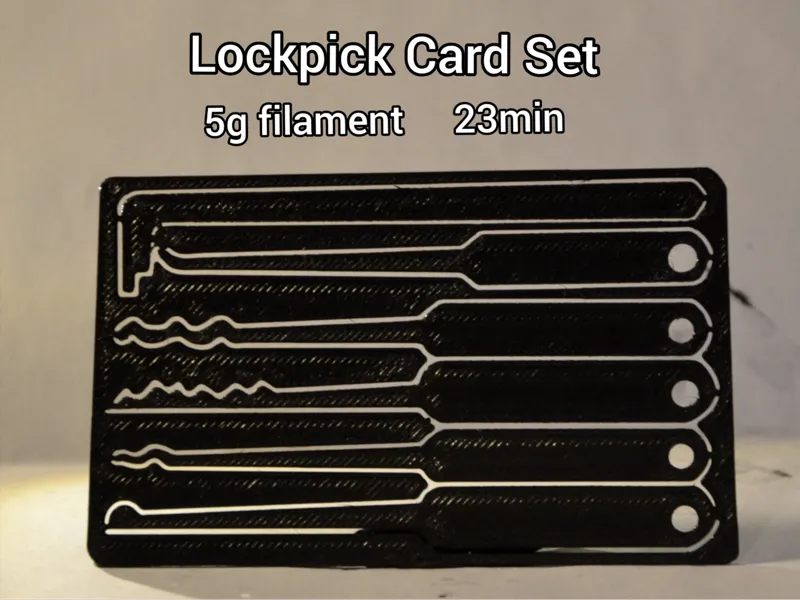 Lockpick Card Set
