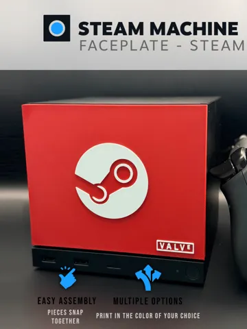 Letrero o emblema decorativo: Steam Machine Faceplate - With Steam Logo — vista de referencia 2