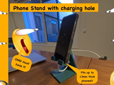 Phone Stand with charging hole