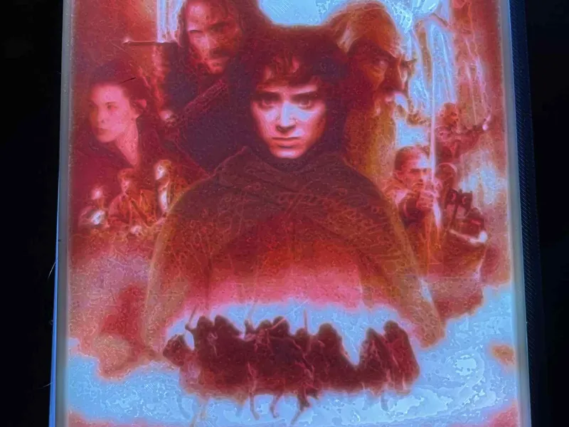Lord Of The Rings - lithophane light box