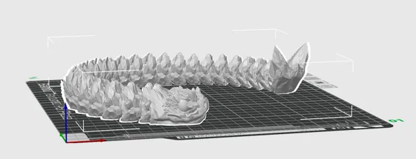 Serpent géométrique articulé (fidget)