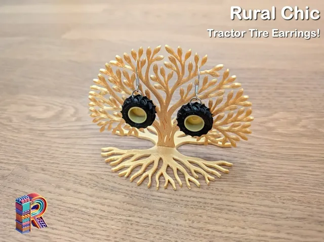 Rural Chic – Tractor Tire Earrings