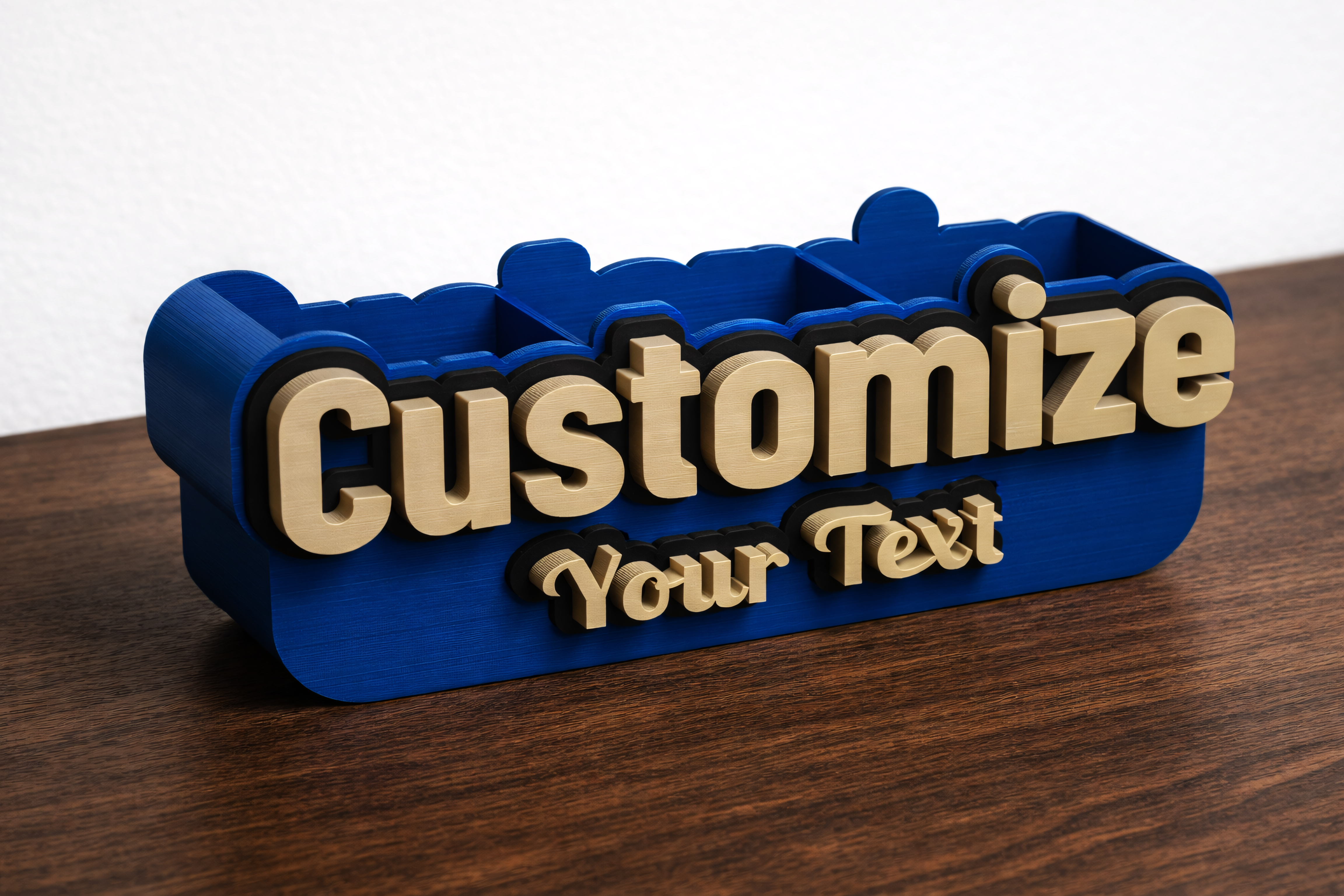 Custom Name Desk Organizer – The Perfect 3D Gift. - 1
