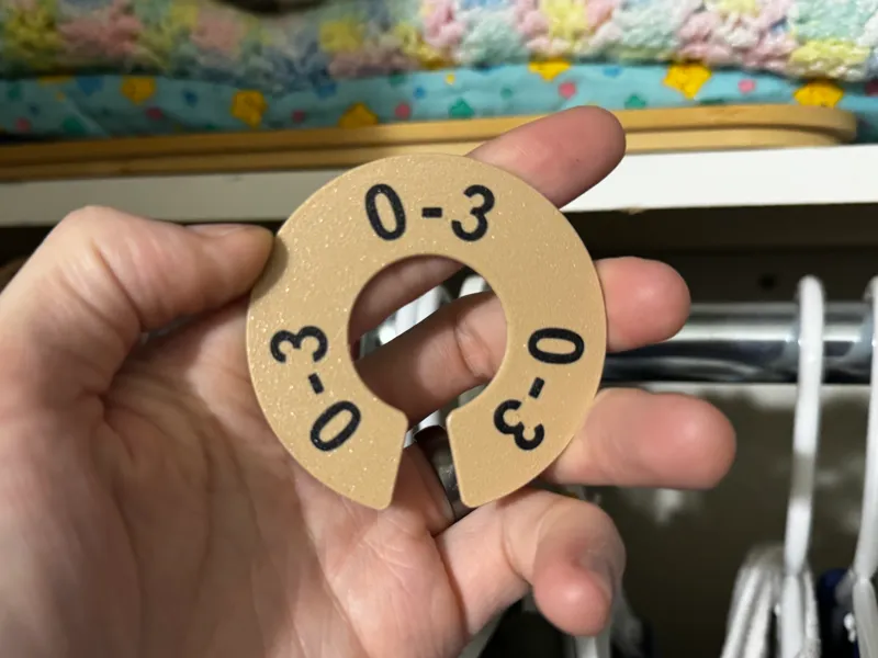 Clothes Rack Labels - Baby, Youth, and Adult