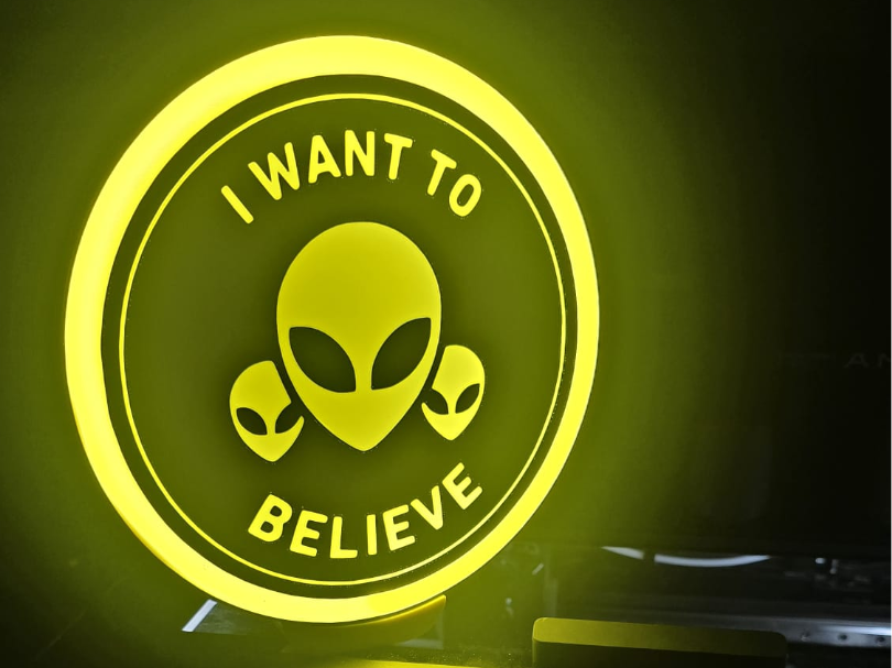 Alien - I Want To Belive  Lightbox  