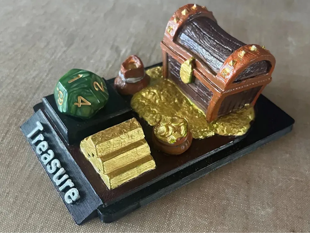 Jeton Trésor 3D pour Magic: The Gathering