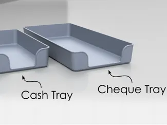 Simple Cash Tray & Cheque Tray