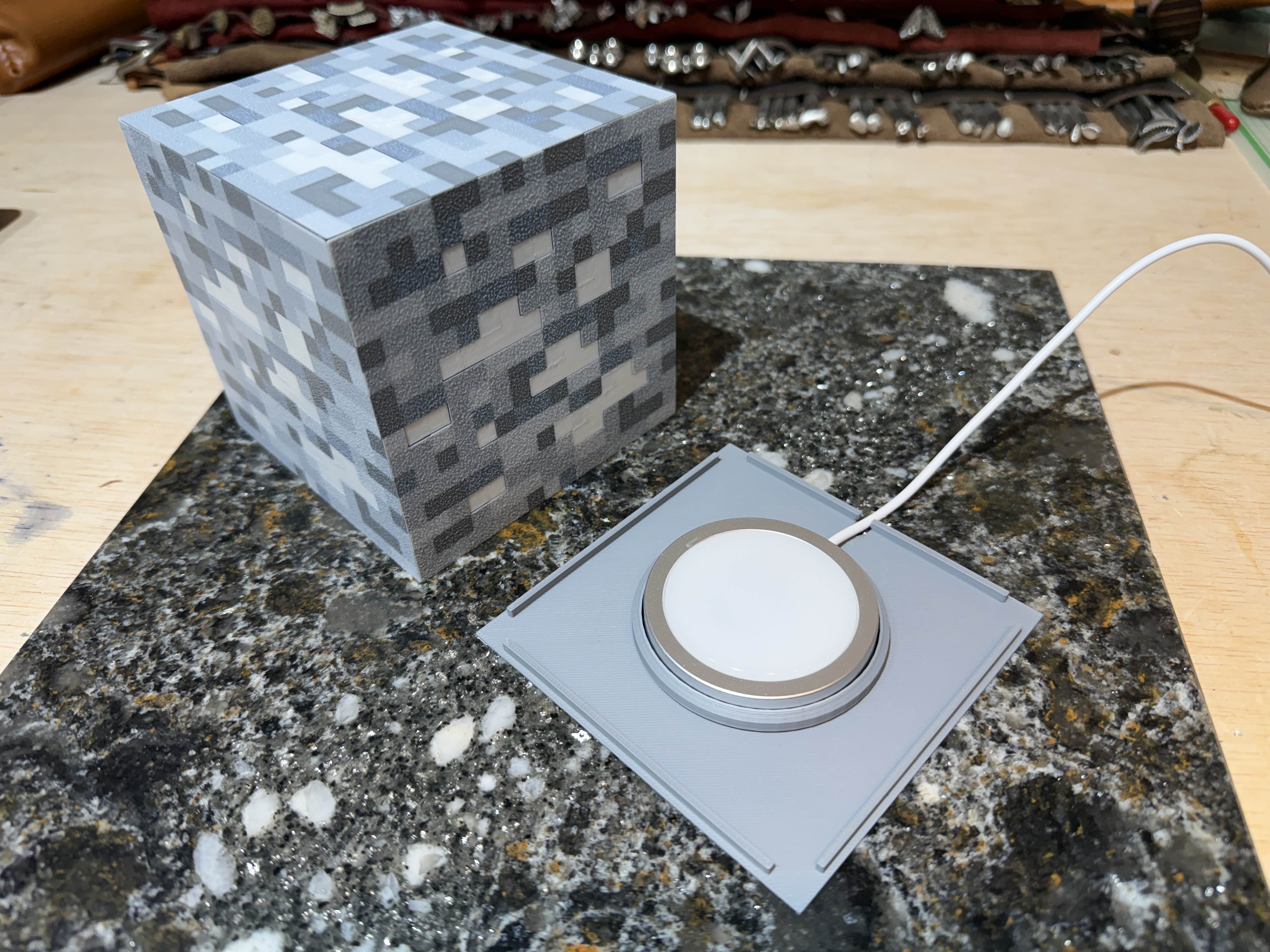 Miniatura 4 do modelo 3D Minecraft ore block cube lamp