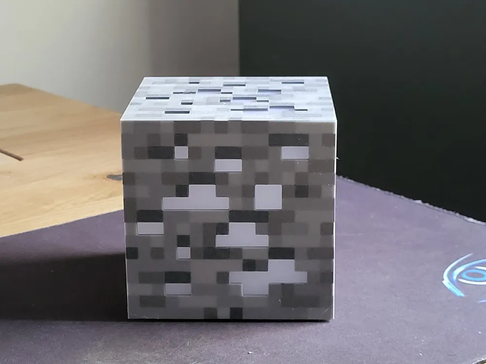 Minecraft ore block cube lamp - Free 3D Print Model - MakerWorld