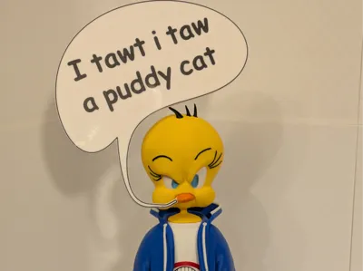 Urban Vibes Bugs Bunny Tweety Head+ Short Legs