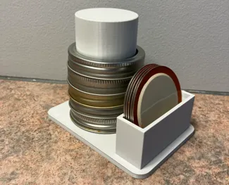 Mason Jar Lid Organizer