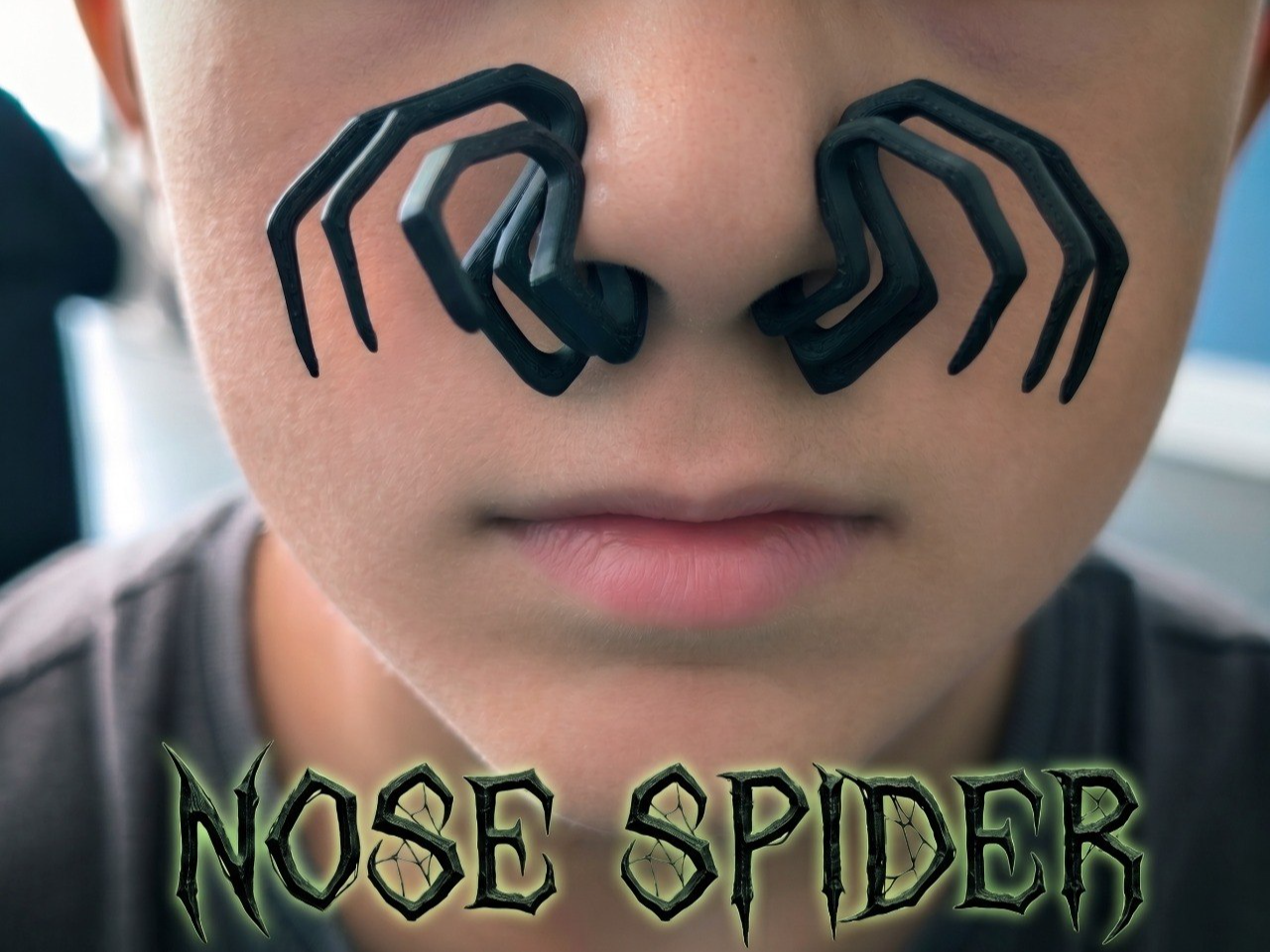 Spooky Nose Spiders Halloween  - Heat-Molded Fit 3D model