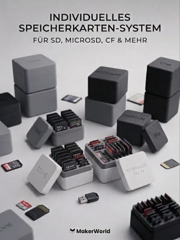 Organizador: Parametric Memory Card Organizer Box Gridfinity — vista de referencia 2