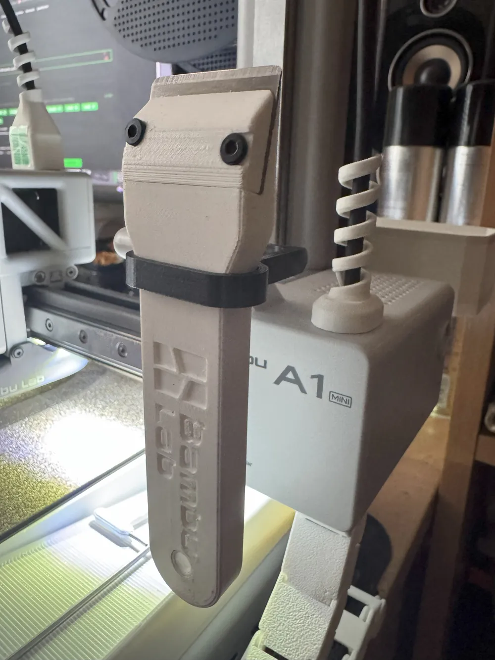 Scraper Holder A1/A1mini NEW Bambu Lab Bed Scraper by ABU_cz MakerWorld ...