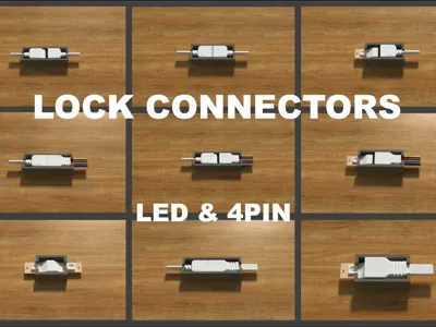 Connector lock for 4PIN LED - Multi Male & Female