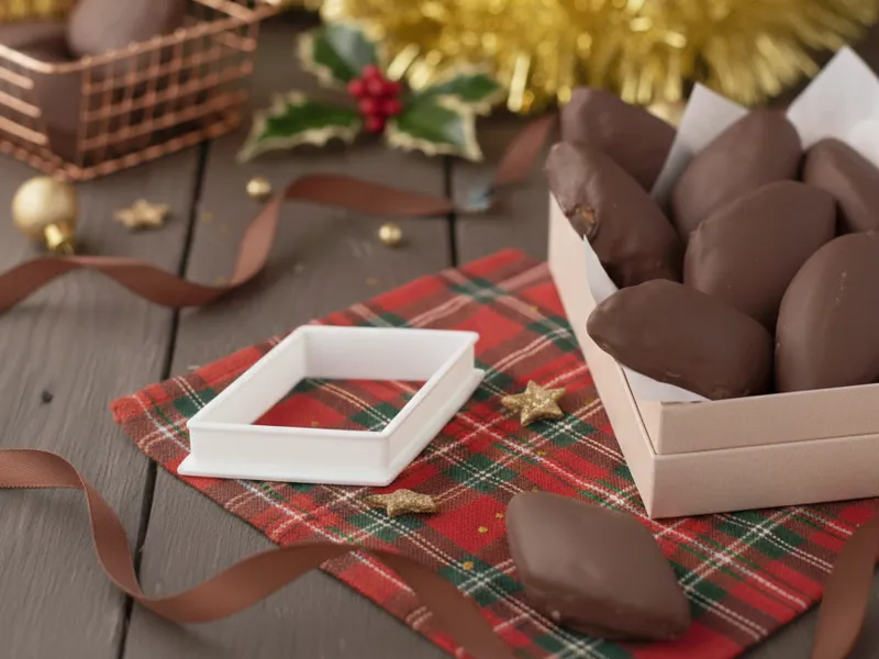 stampo mostaccioli spiced chocolate cookies