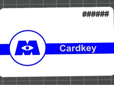 Monsters Inc Card key