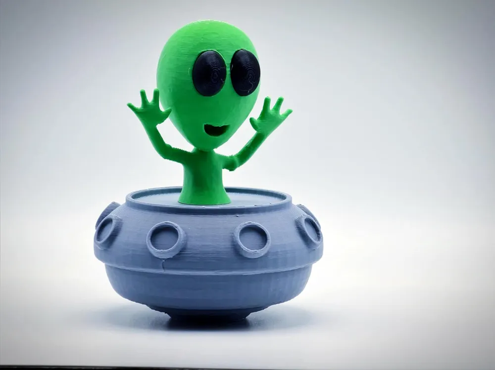 Little Alien Cosmic Greeter - Free 3D Print Model - MakerWorld