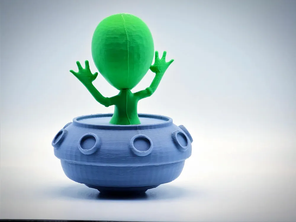 Little Alien Cosmic Greeter - Free 3D Print Model - MakerWorld