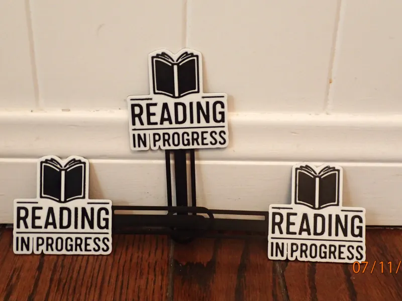 Reading In Progress Bookmark