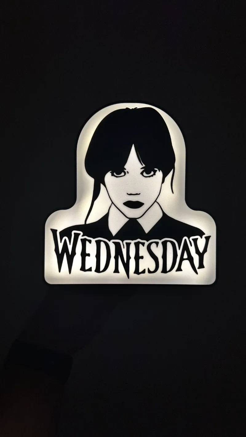 WEDNESDAY LIGHTBOX FOR LED STRIP
