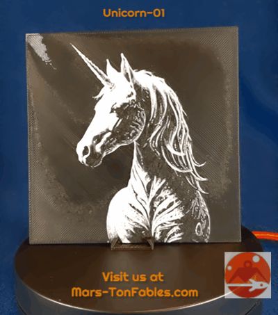 Black and White Unicorn_01
