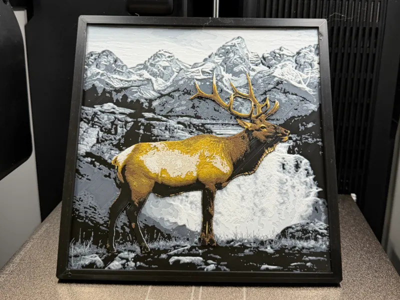 Rocky Mountain Elk in the Teton Mountains