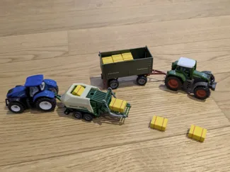 Straw Bale for Siku 1628 Krone Big Pack (1:87)